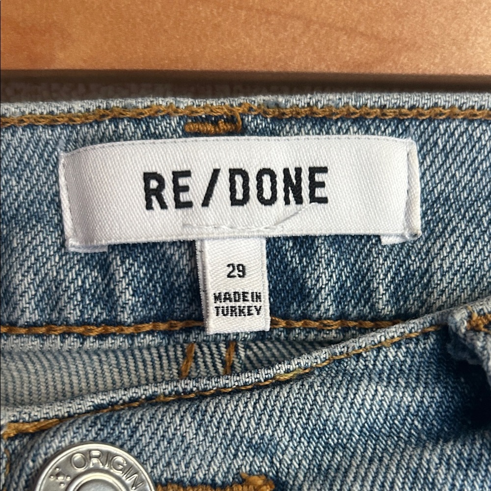 Re/Done 90’s High Rise Ankle Crop Jeans - Picture 2 of 8